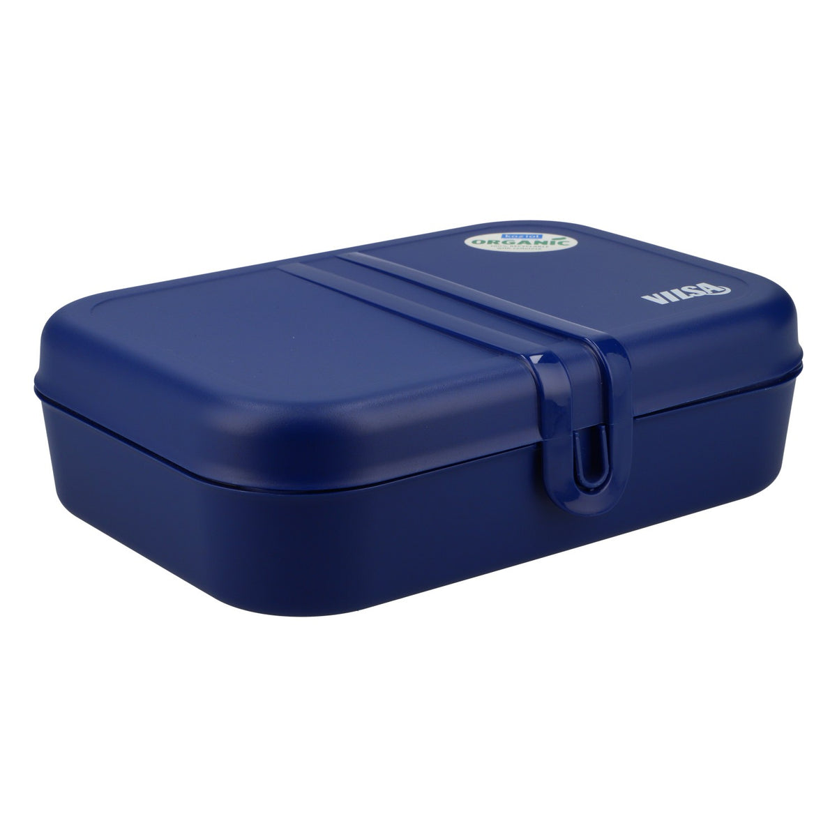 Boîte à sandwich Vilsa « Wasser » : 3 compartiments + couverts, neuve, en plastique bleu