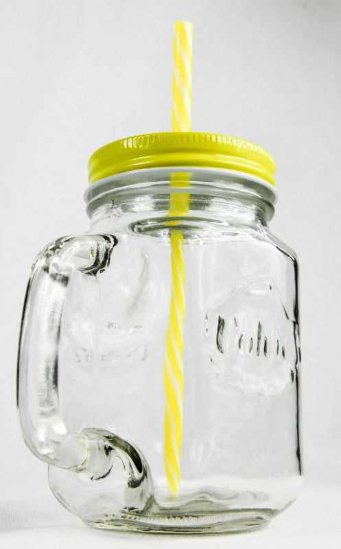 Verre à eau Volvic Verre à thé glacé Verres Verre à thé glacé  Modèle jaune