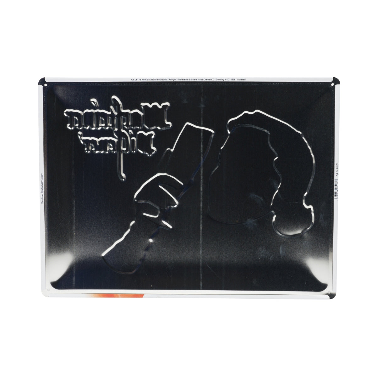 Plaque métallique Warsteiner Bier 40 x 30 cm La reine des bières, plaque murale – Vue 2