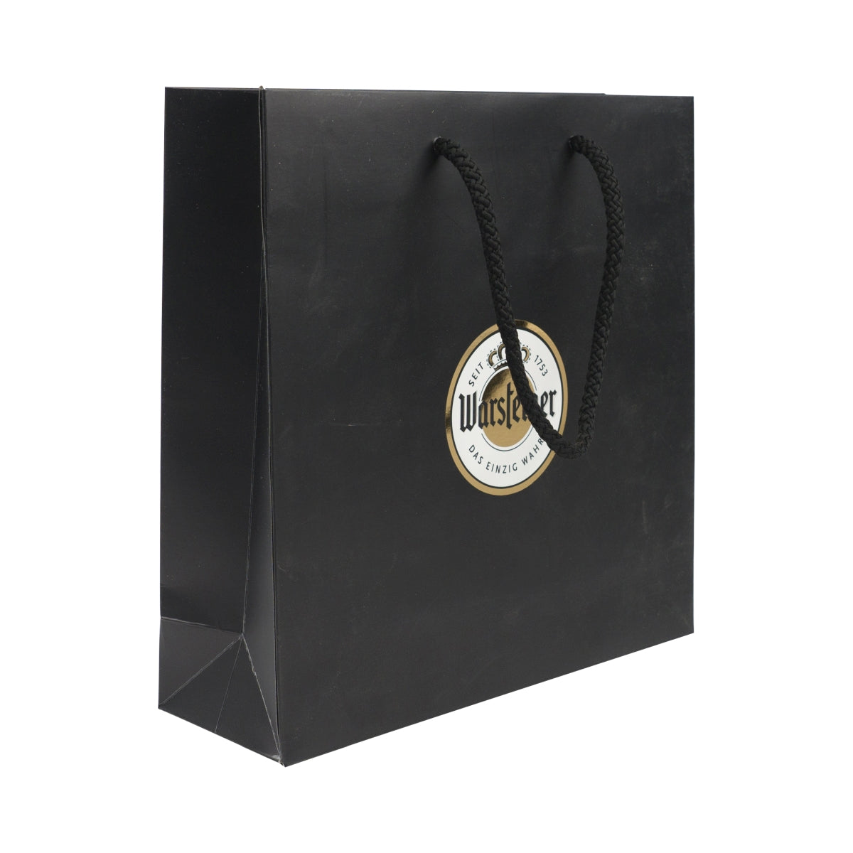 Sac cadeau Warsteiner Bier Sac de transport Sac à provisions noir Sac en papier