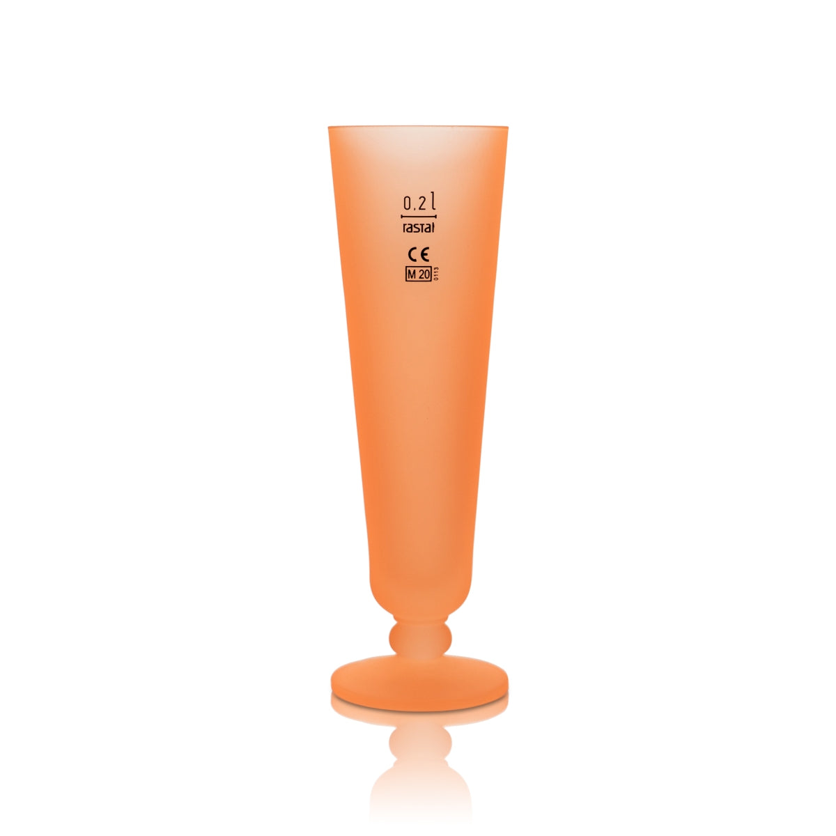 Verre à bière Warsteiner 0,2 l néon tulipe orange coupe collector édition Pride – Vue 2