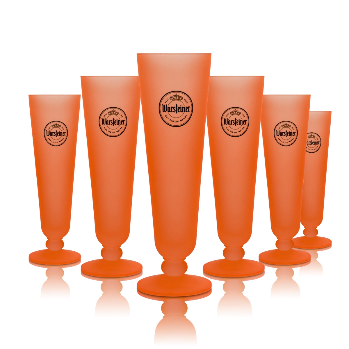 Verre à bière Warsteiner 0,2 l néon tulipe orange coupe collector édition Pride