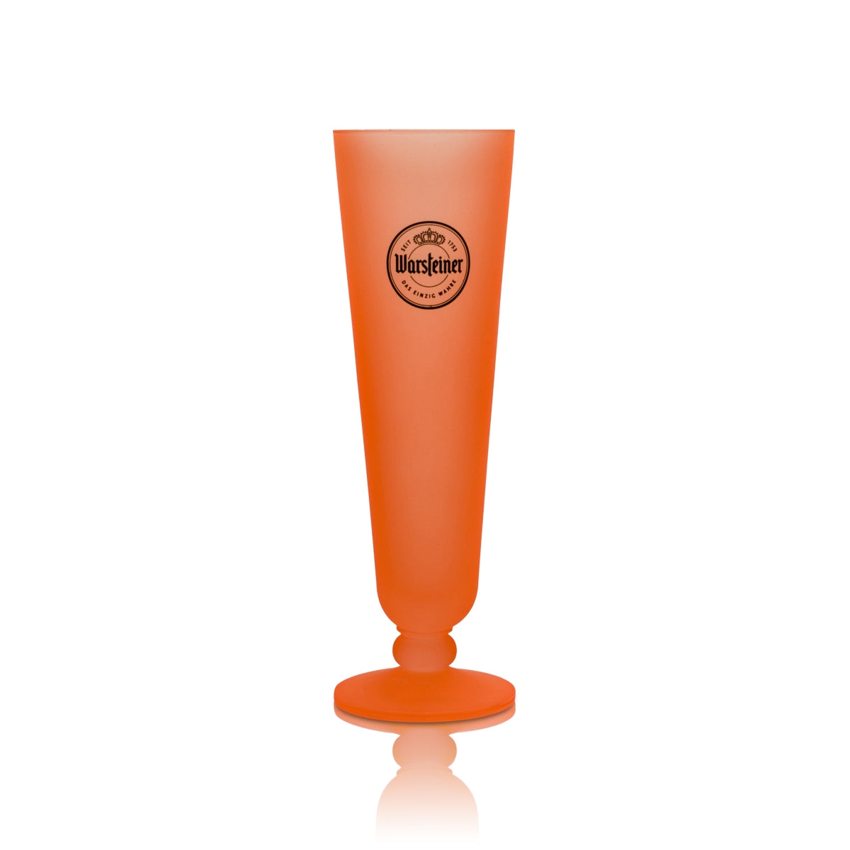 Verre à bière Warsteiner 0,2 l néon tulipe orange coupe collector édition Pride – Vue 2