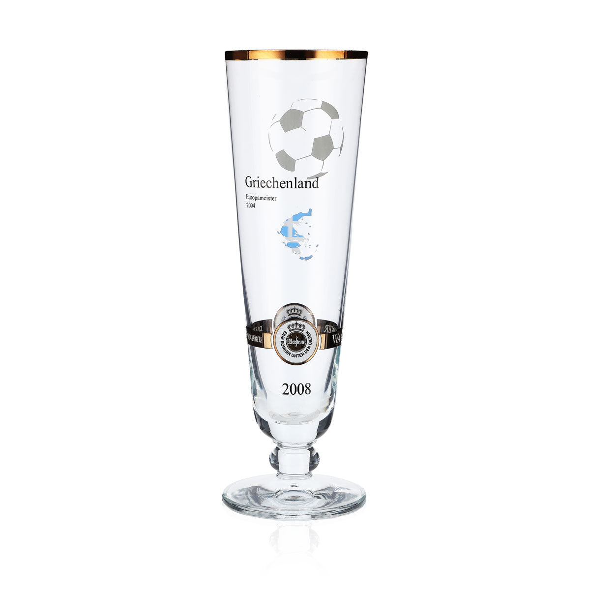 Verre à bière Warsteiner Verre à bière Verre de collection 0,28 l Coupe « Grèce » Euro 2008 – Vue 2
