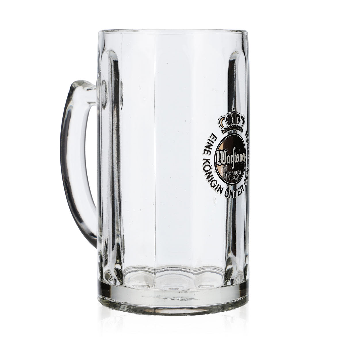 Verre à bière Warsteiner Chope à bière Bierseidel 0,4 l Relief longitudinal Logo argenté – Vue 2