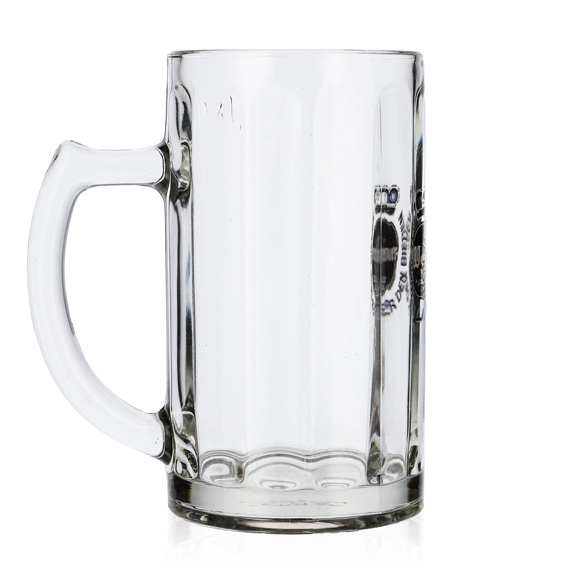 Verre à bière Warsteiner Chope à bière Bierseidel 0,4 l Relief longitudinal Logo argenté – Vue 3