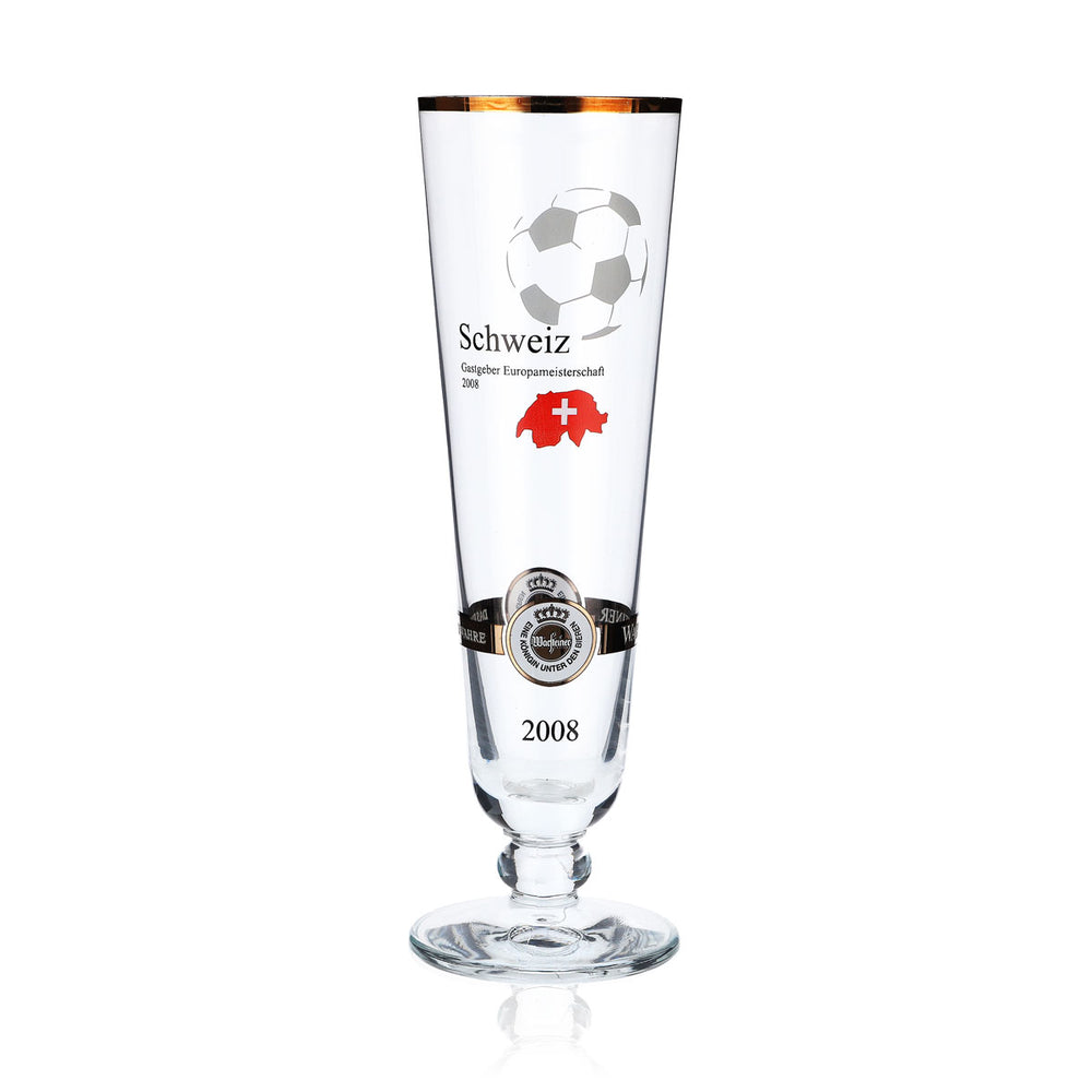 Verres à bière Warsteiner Édition annuelle Euro 2008 Verre Nation « Suisse »