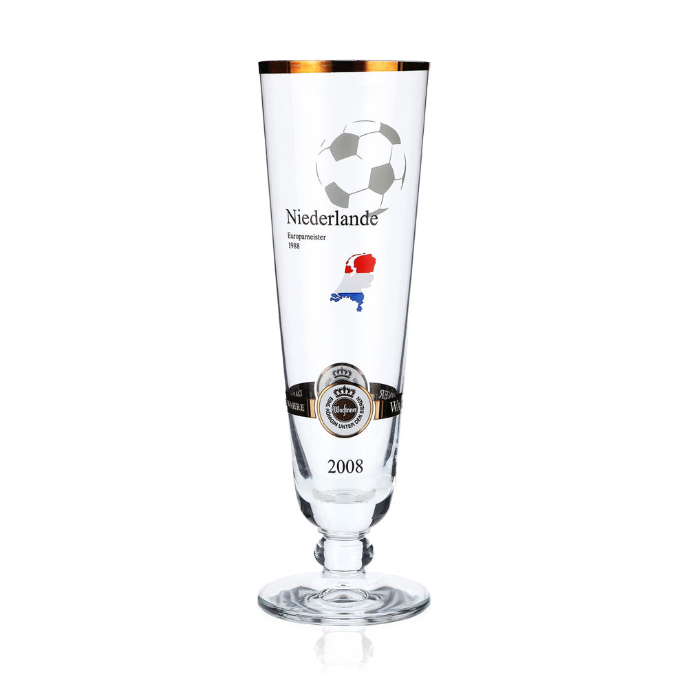 Verres à bière Warsteiner Édition annuelle Euro 2008 Verre Nation « Pays-Bas »