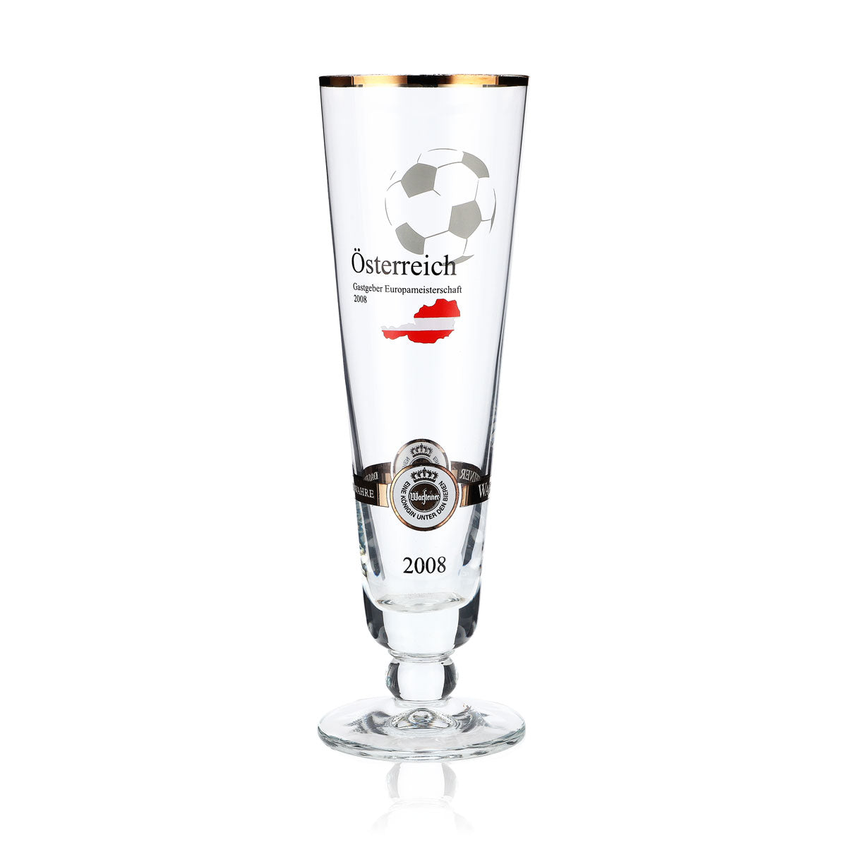 Verres à bière Warsteiner Édition annuelle Euro 2008 Verre Nation « Autriche »