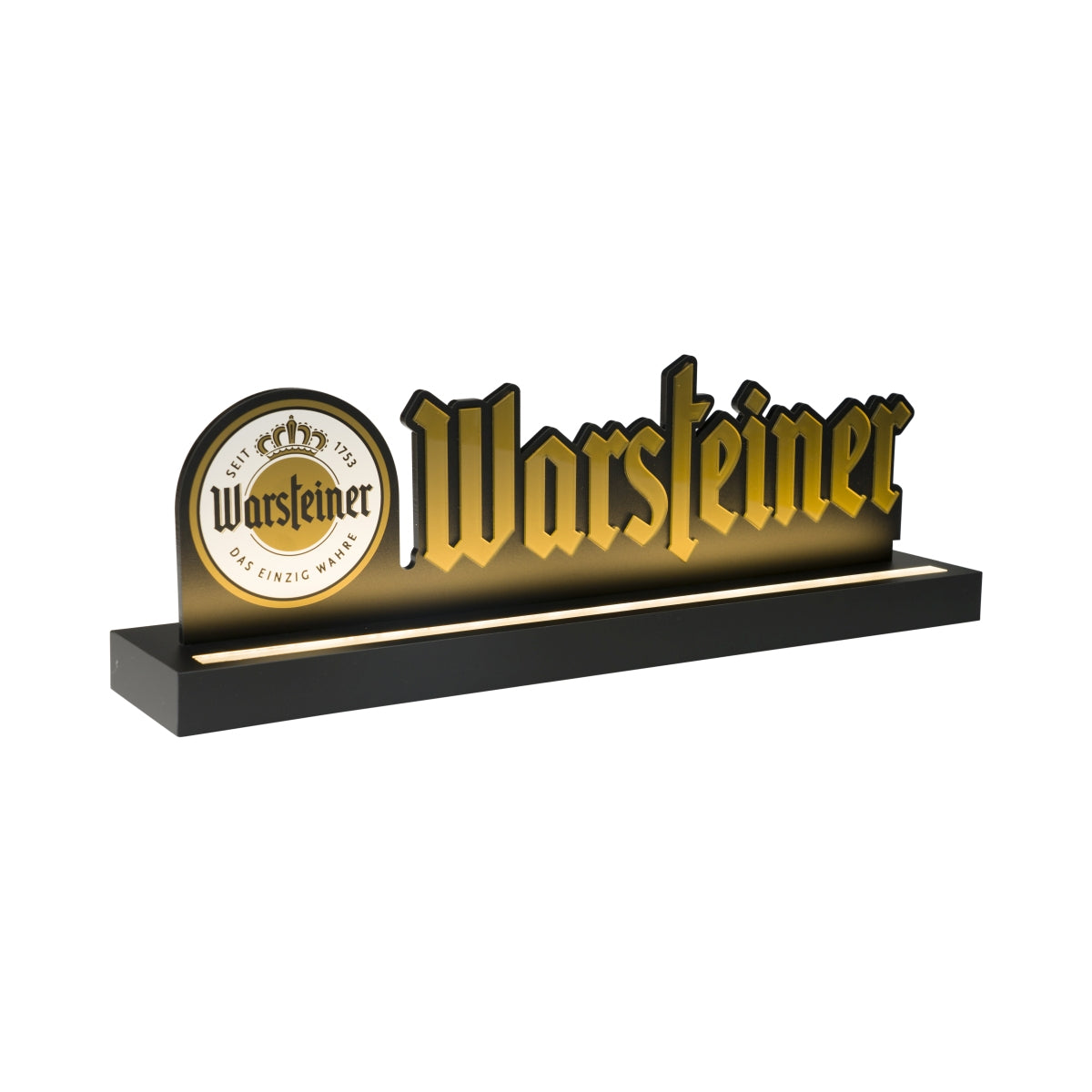 Enseigne lumineuse Warsteiner Bier 54 x 18 cm LED Panneau publicitaire mural Bar