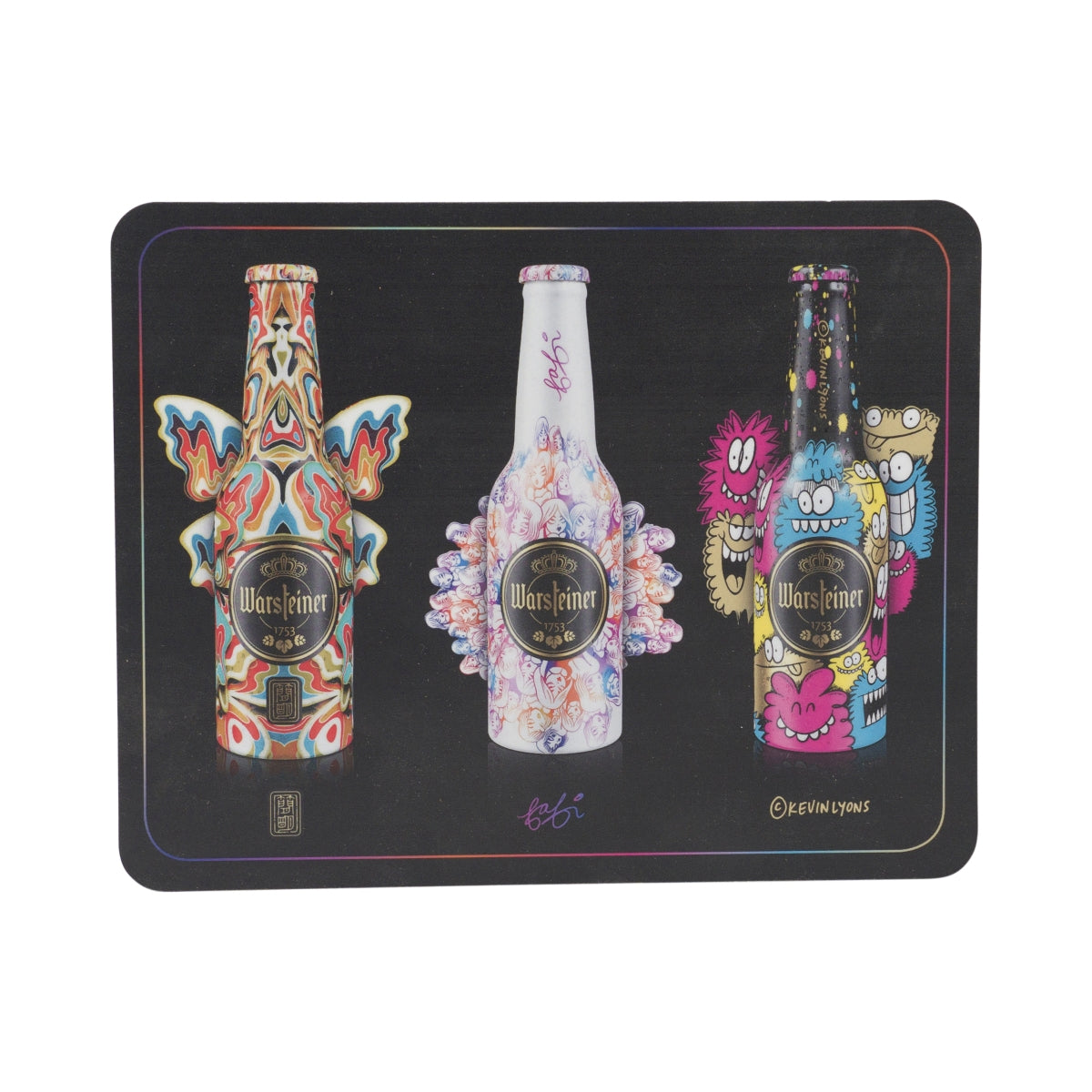 Tapis de souris Warsteiner Bier Kevin Lyons Edition Tapis de souris antidérapant pour PC
