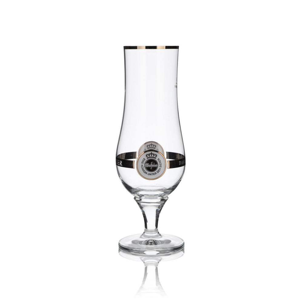 Verre à bière Warsteiner Pilstulpe 0,4 l, verre culot, bord doré, verre bombé, brasserie, restauration