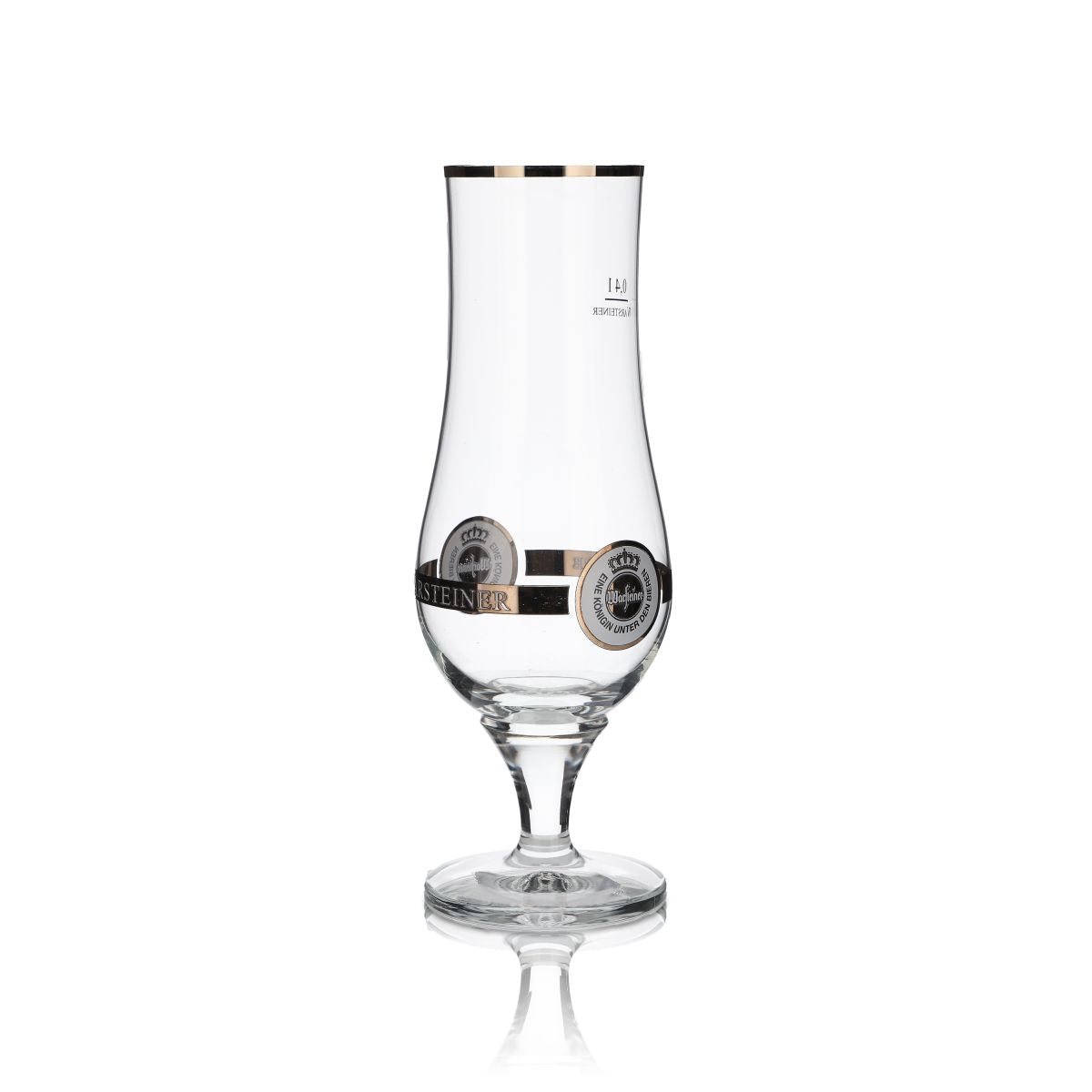 Verre à bière Warsteiner Pilstulpe 0,4 l, verre culot, bord doré, verre bombé, brasserie, restauration – Vue 2