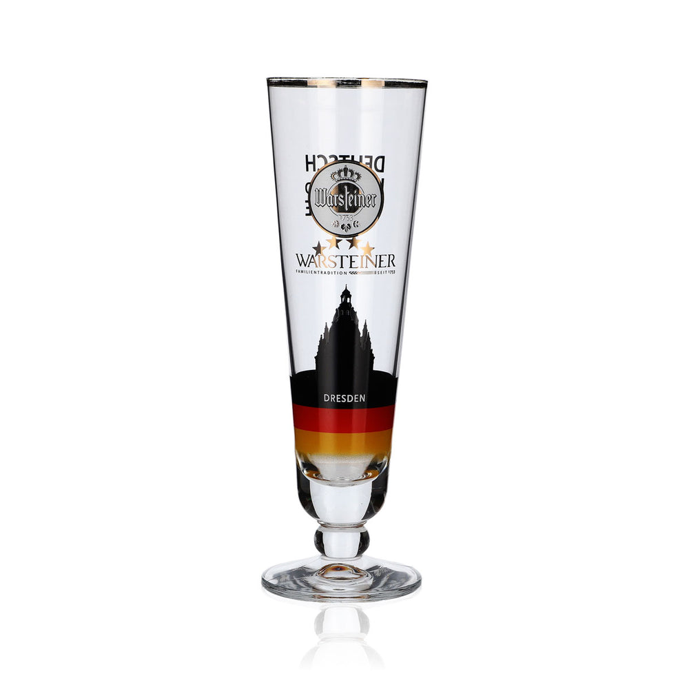 Verre collector Warsteiner 0,2 l, coupe Dresde, Allemagne, édition spéciale football