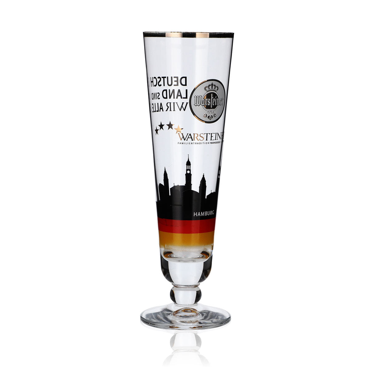 Verre collector Warsteiner 0,2 l, coupe Hambourg, Allemagne, édition spéciale football – Vue 2