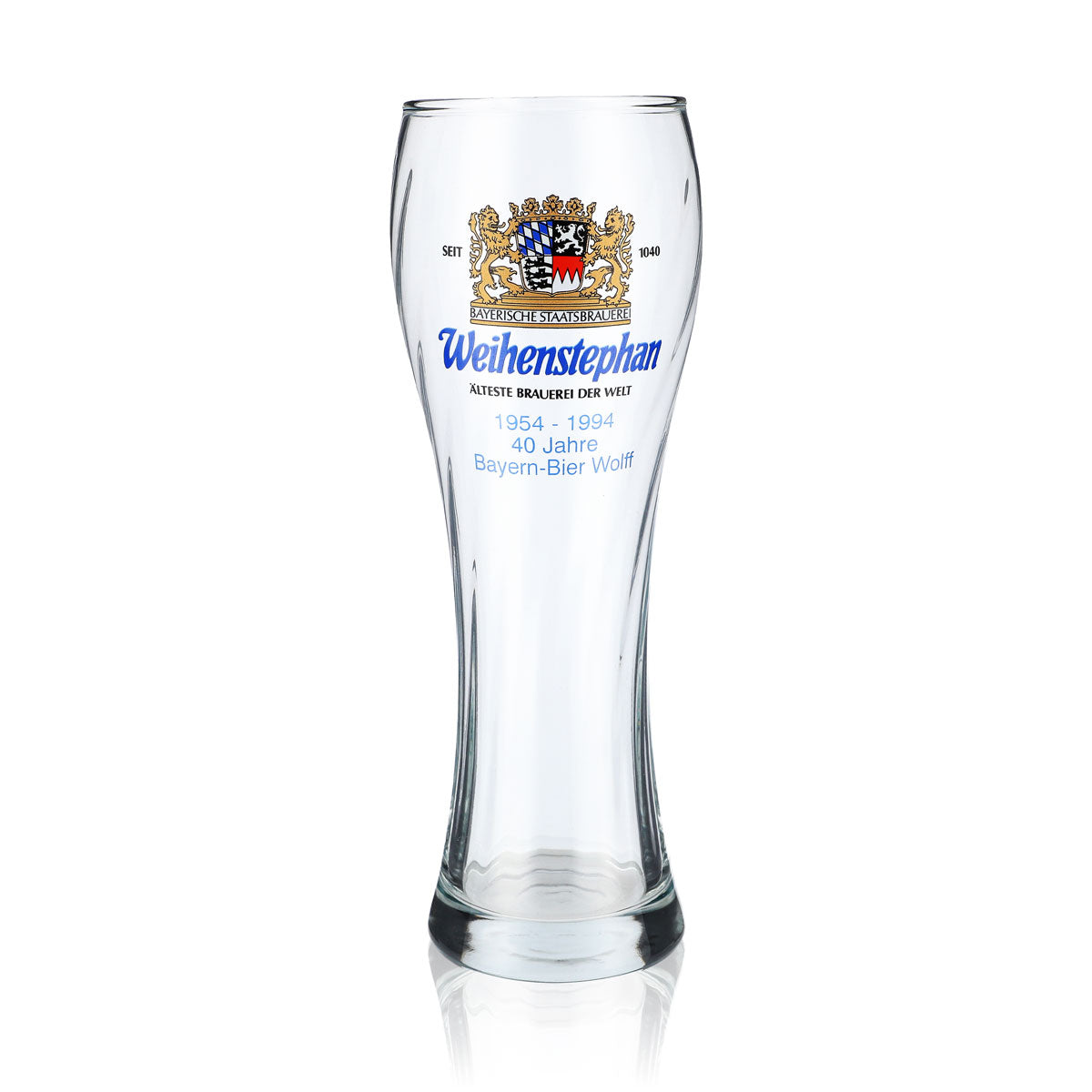 Verre à bière Weihenstephan 0,5 l Verres Verre à bière blanche Édition spéciale 40 ans