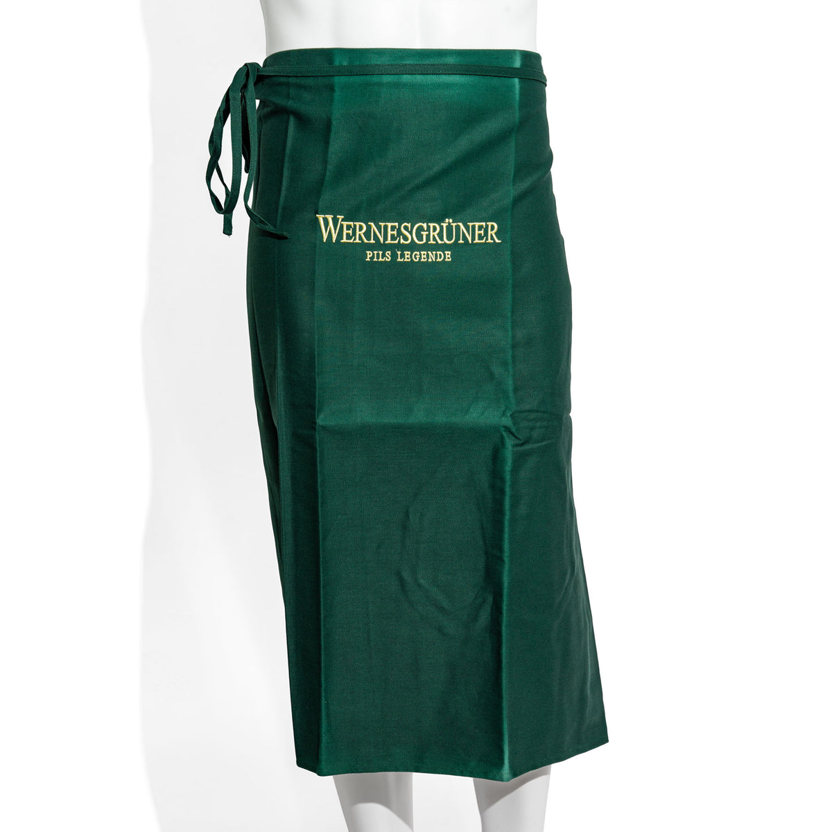 Tablier de serveur Wernesgrüner Bier Bistro Service  Vert long