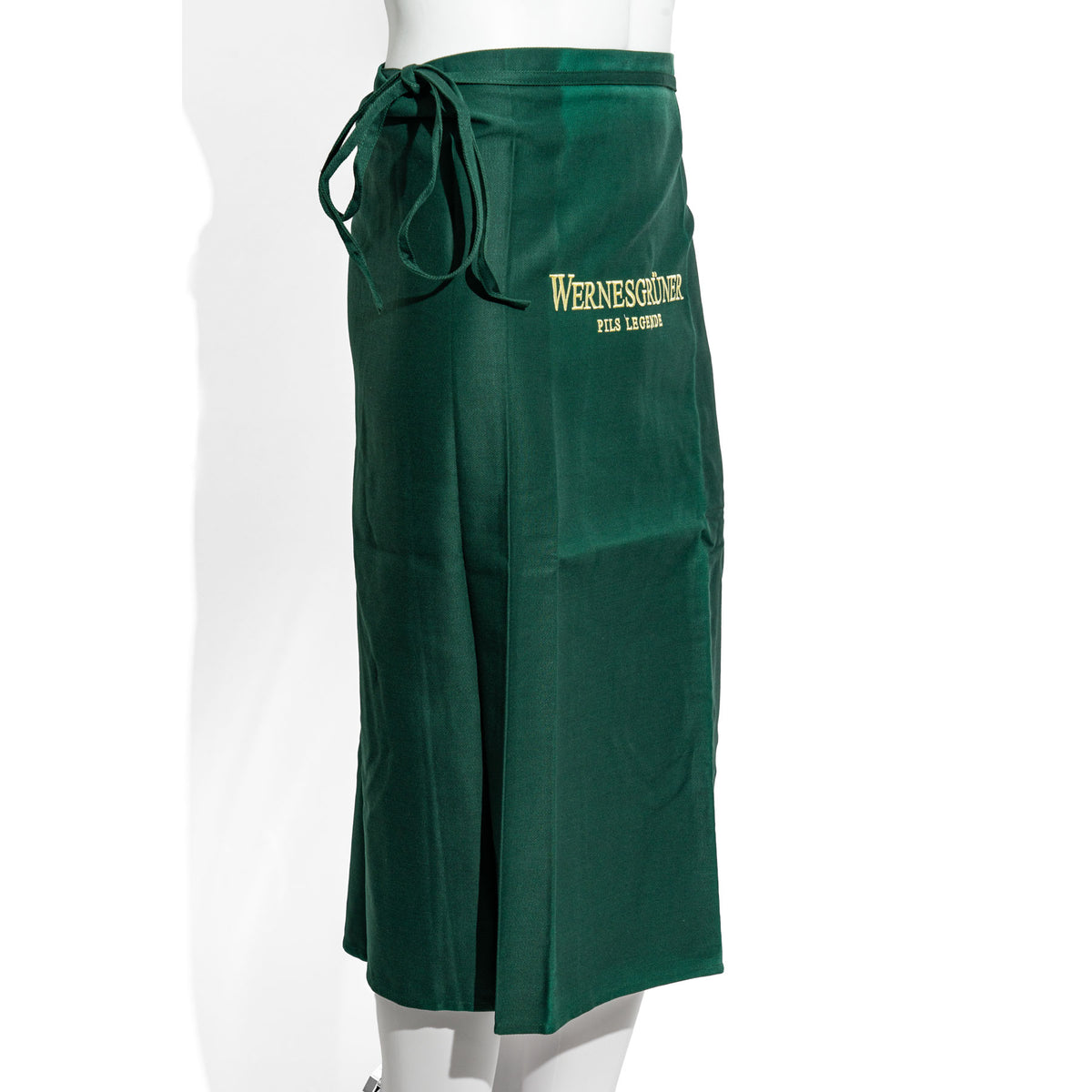 Tablier de serveur Wernesgrüner Bier Bistro Service  Vert long – Vue 2