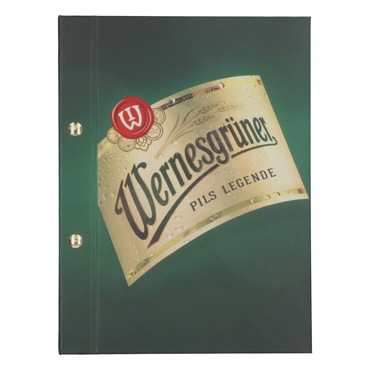 Menu Wernesgrüner Bier plastifié Menu Restaurant Pochette verte petite – Vue 2