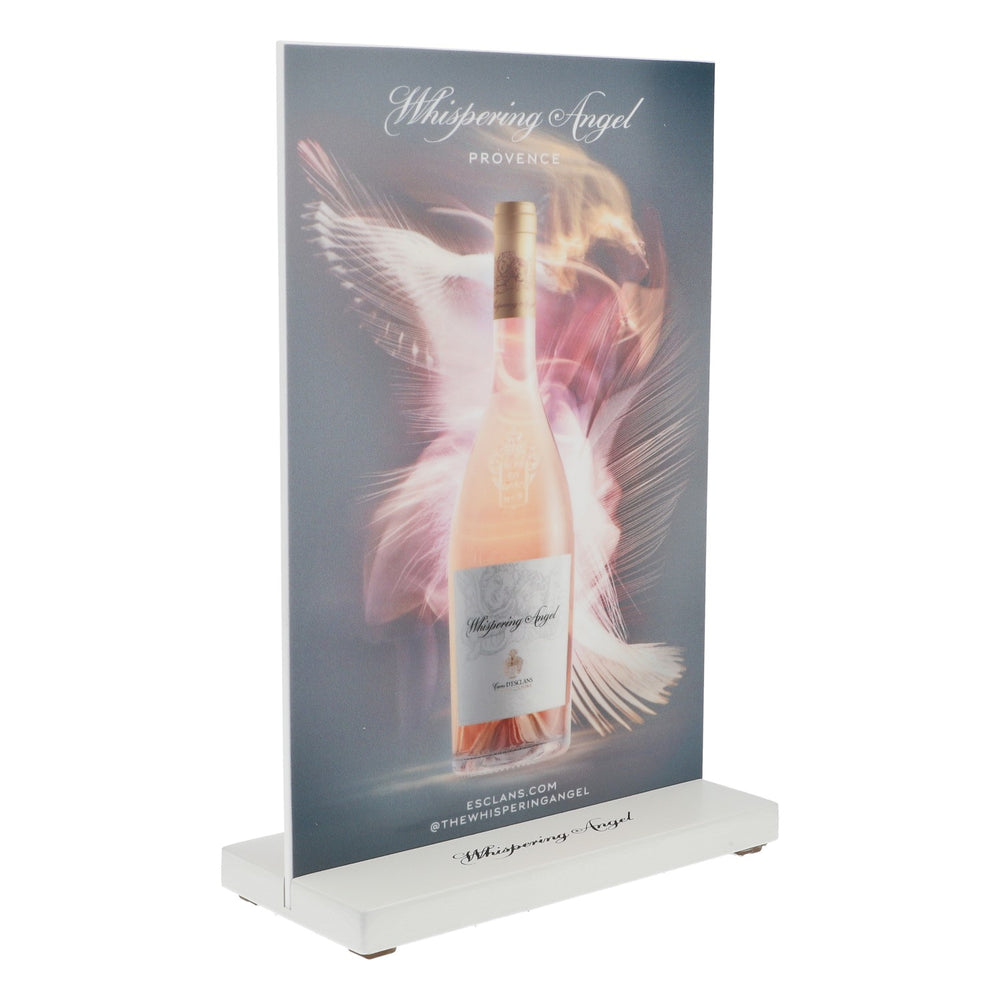 Présentoir de table Whispering Angel Présentoir de menu Tableau des prix Indication de menu