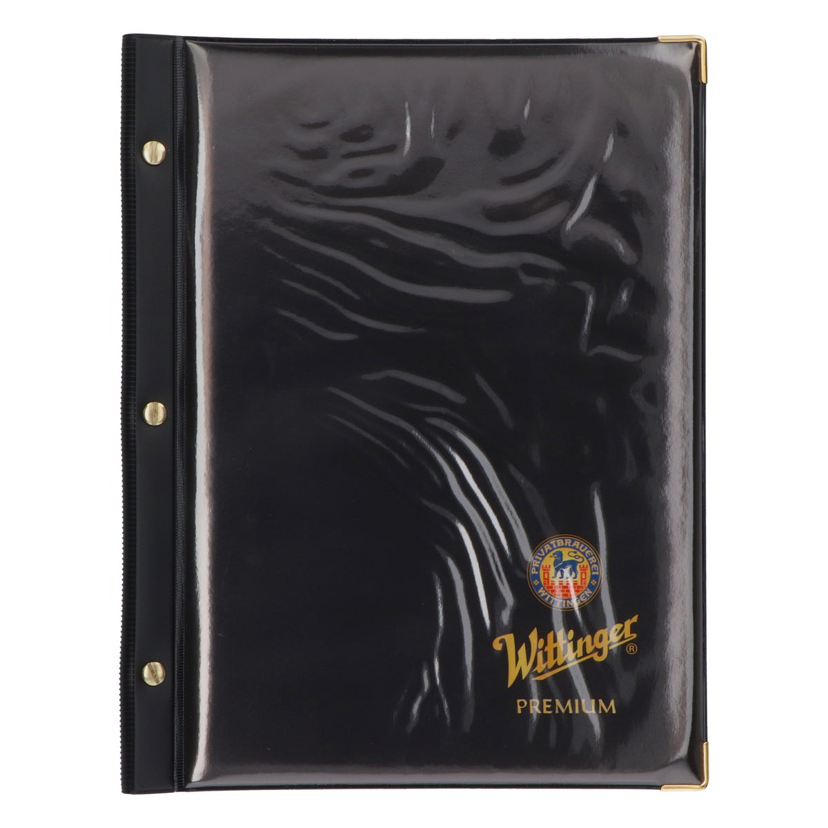 Wittinger Bier Menu plastifié Carte des menus Restaurant Pochette noire Din A4 – Vue 2