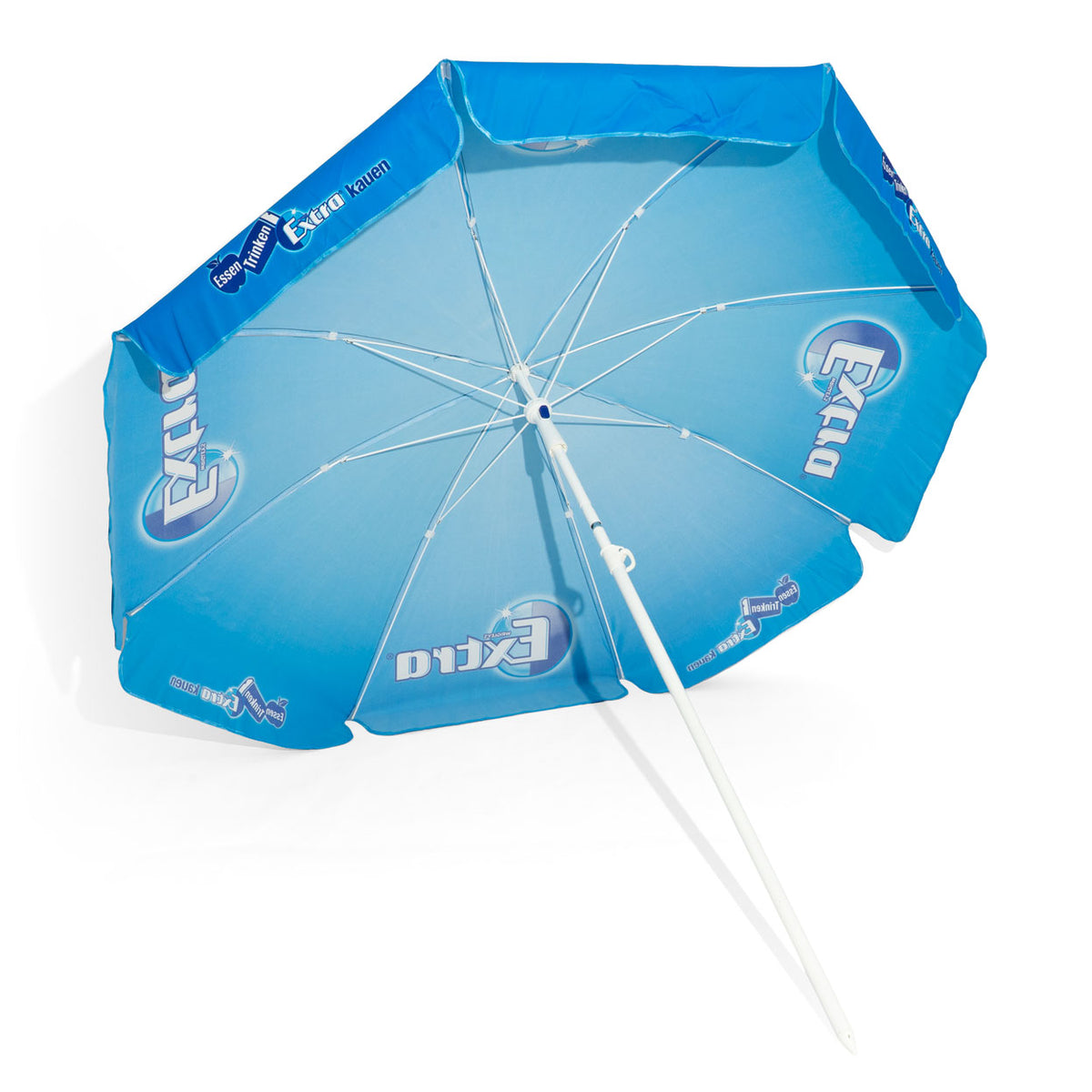 Parasol pliant Wrigley's Chewing Gum Parasol de plage Protection solaire Bleu – Vue 3