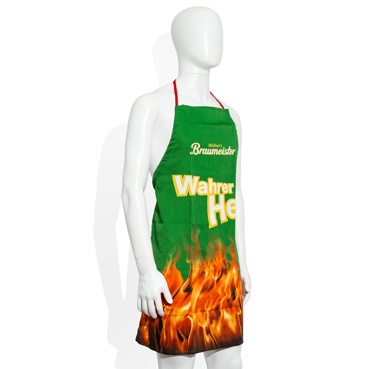 Tablier de barbecue en tissu mélangé « Wüllners Braumeister » avec motif de verre à bière – Vue 2
