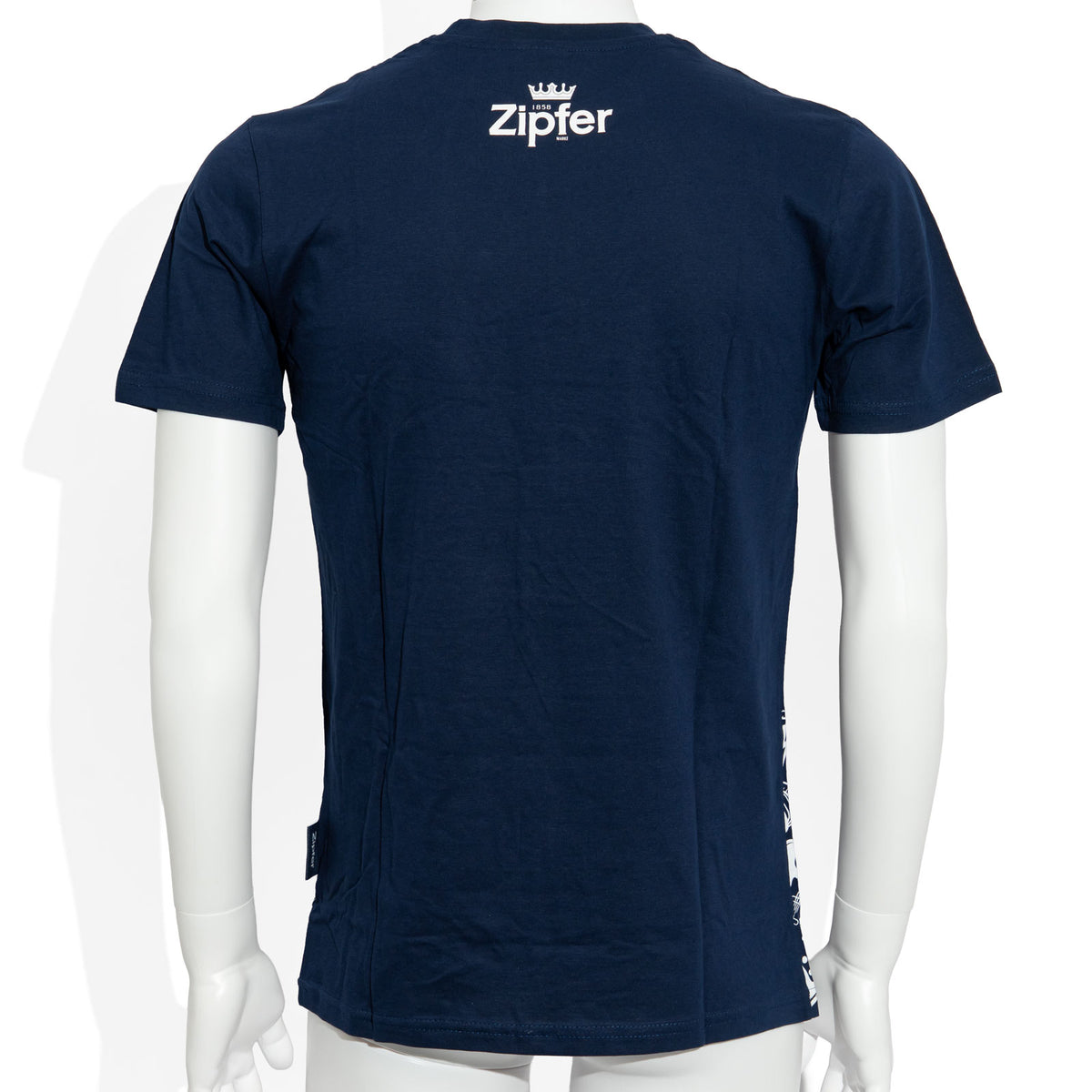 Verre à bière Zipfer, taille M ; t-shirt en coton bleu pour homme, taille M – Vue 3