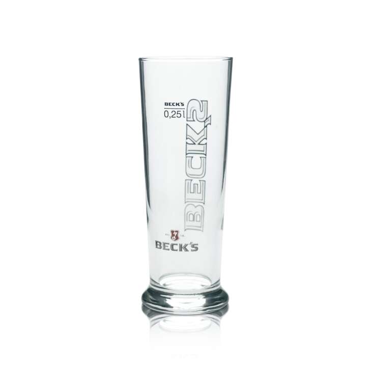 6 verres à bière Becks Seattle 0,25 l, verres tulipe, verres à bière, verres à pils, verres à cocktail, verres à whisky, verres à liqueur, verres à vodka, verres à gin, verres à rhum, verres à