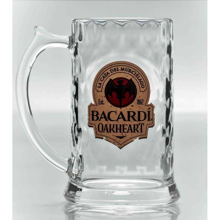 1x Bacardi Rum pichet plastique pichet Oakheart