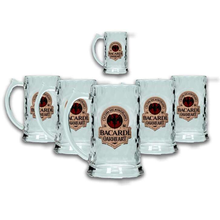 1x cruche en plastique Bacardi Rum Oakheart