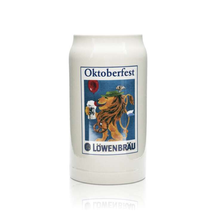 Löwenbräu Collector Verre à bière de 1l en terre cuite Pichet Humpen Seidel Verres Oktoberfest