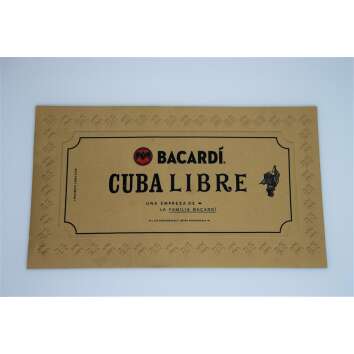 1x Bacardi Rum Barmatte or mince Cuba Libre