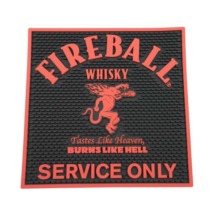 Fireball Whisky Tapis de bar en caoutchouc Antidérapant Bar Runner Mat Égouttoir Verres Gastro