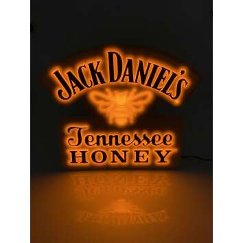 1x Jack Daniels Whiskey enseigne lumineuse Honey jaune