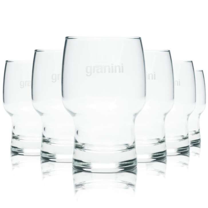 6x Granini verre 0,2l gobelet verre tumbler jus eau limonade calibré Gastro Bar