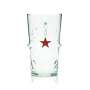 6x Heineken verre 0,5l gobelet contours verres Silver bière Gastro chêne Beer Cup NL