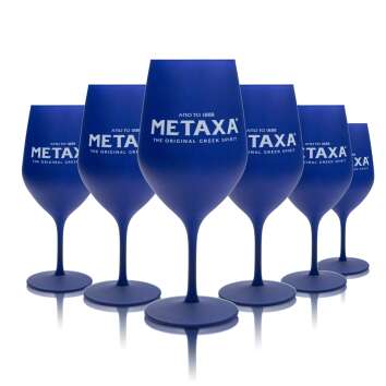 6x Metaxa verre à pied 0,5l vin ballon calice...