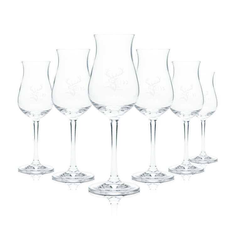 6x Glenfiddich Whiskey Glass 0,1l Nosing Tasting Style Verres Glendronach Malt Bar