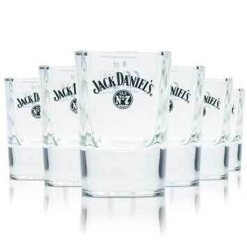 6x Jack Daniels verre à whisky 4cl shot verre...