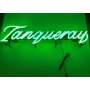 1x Tanqueray Gin enseigne lumineuse néon écriture verte longue