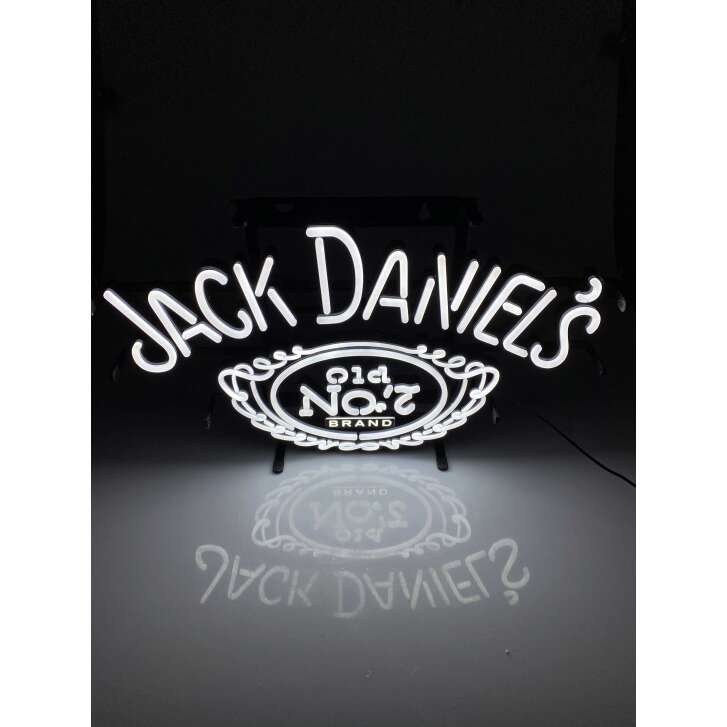 1x Jack Daniels Whiskey enseigne lumineuse néon écriture blanche