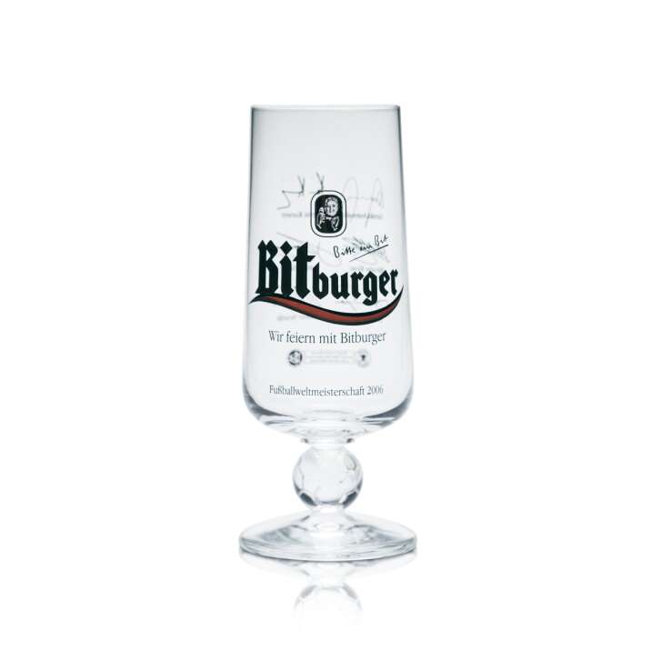 Verre à bière Bitburger 0,25l Coupe Tulipe Coupe du Monde 2006 Edition Collector Verres Allemagne