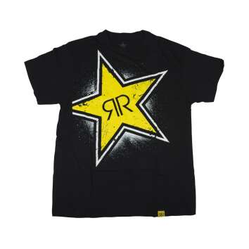 T-Shirt Rockstar Energy Unisexe Taille S Noir Chemise Tee...