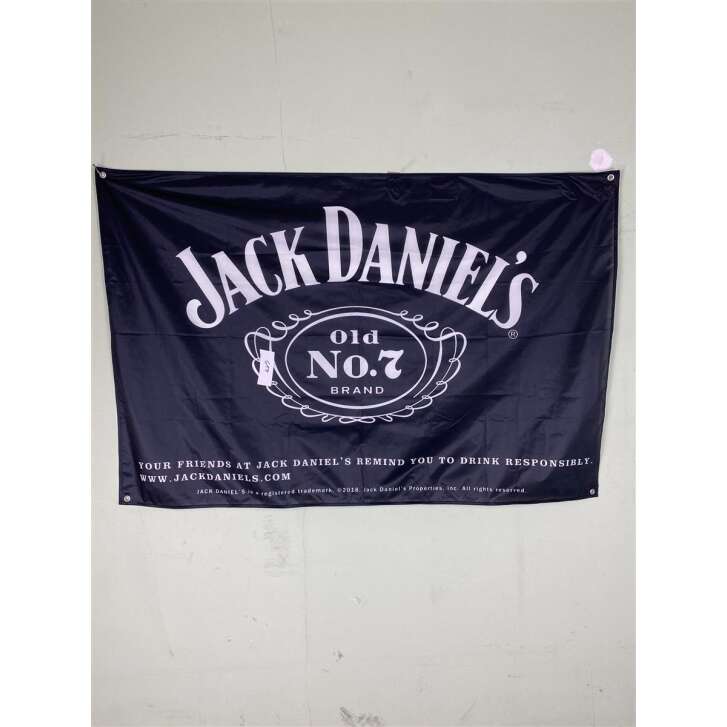 1x drapeau Jack Daniels Whiskey noir 150 x 100