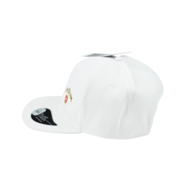 Casquette Jim Beam Casquette Snap Back Blanche Taille réglable Unisexe Whisky Bourbon