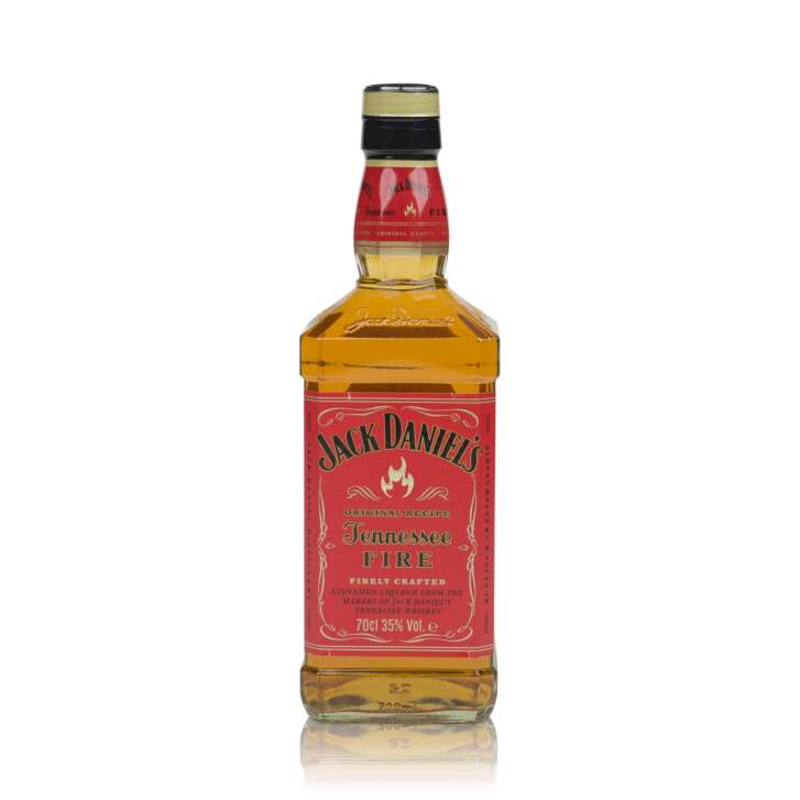 1x Jack Daniels Whiskey pleine bouteille Fire 0,7l