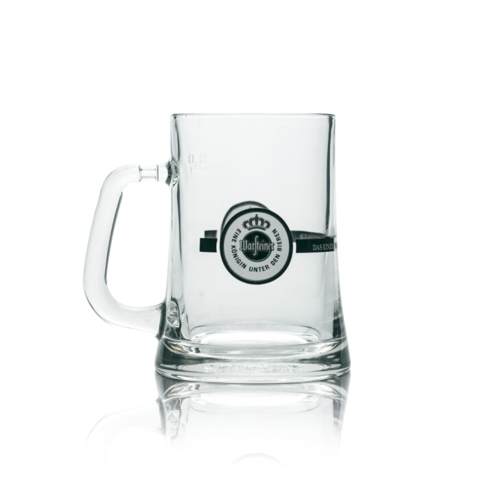 6 verres Warsteiner 0,3 l, verres à bière « Freundschafts Krug », brasserie, gastronomie, calibrés