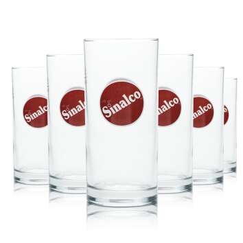 6x Sinalco Glas 0,2l Limo Softdrink Gläser Becher...