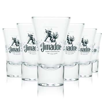 6x El Jimador verre 4cl shot court verre à tequila...